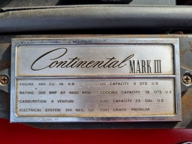 1971 Lincoln Continental Mark III — zdjęcie 28